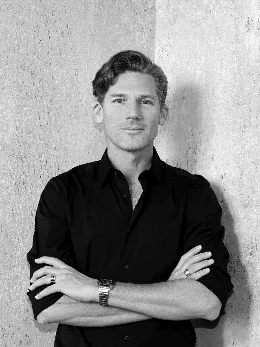 Black and white portrait of Allan Peoples