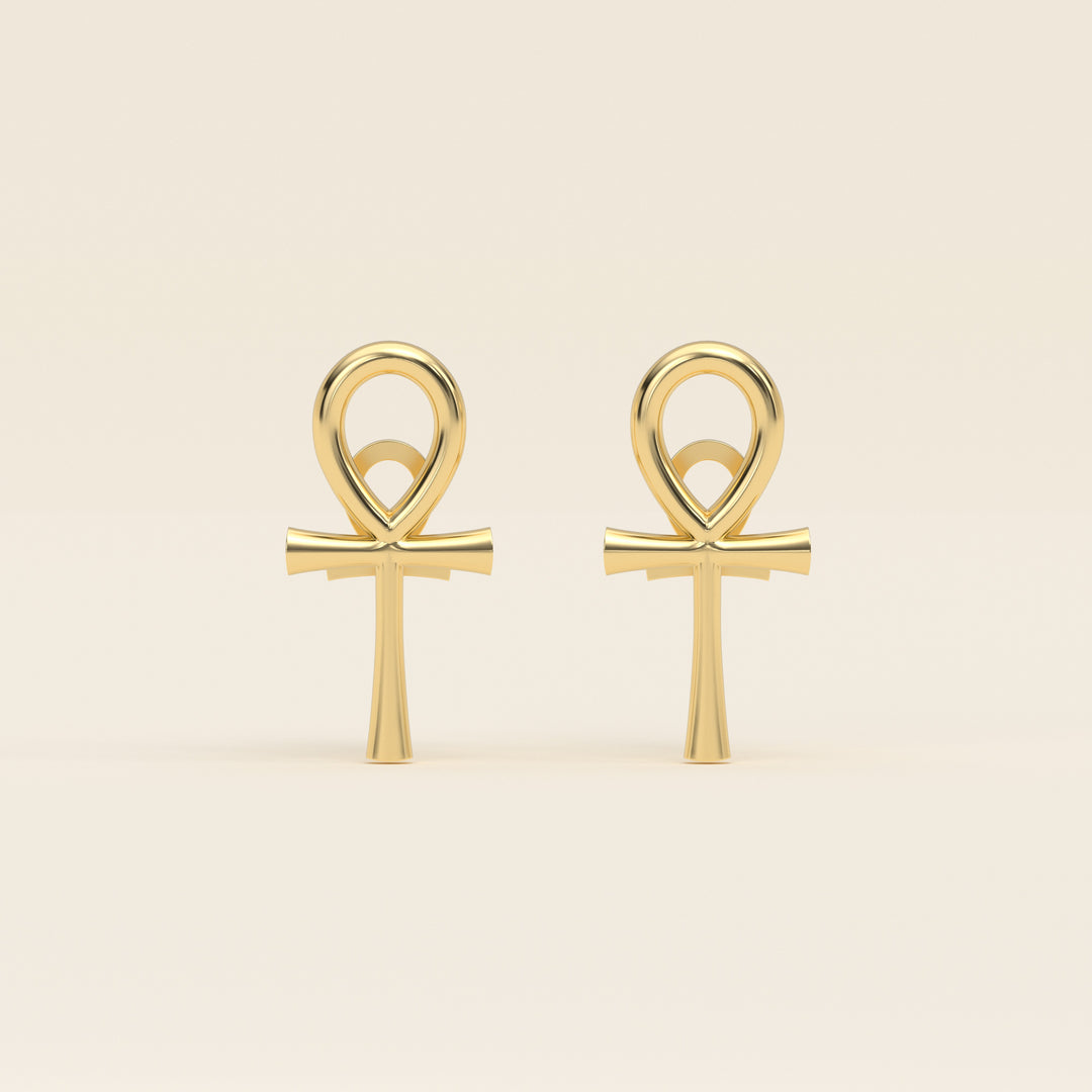 Ankh — Cufflinks — 18k Yellow Gold