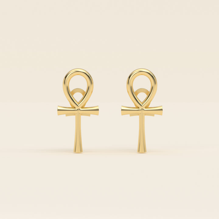 Ankh — Cufflinks — 18k Yellow Gold