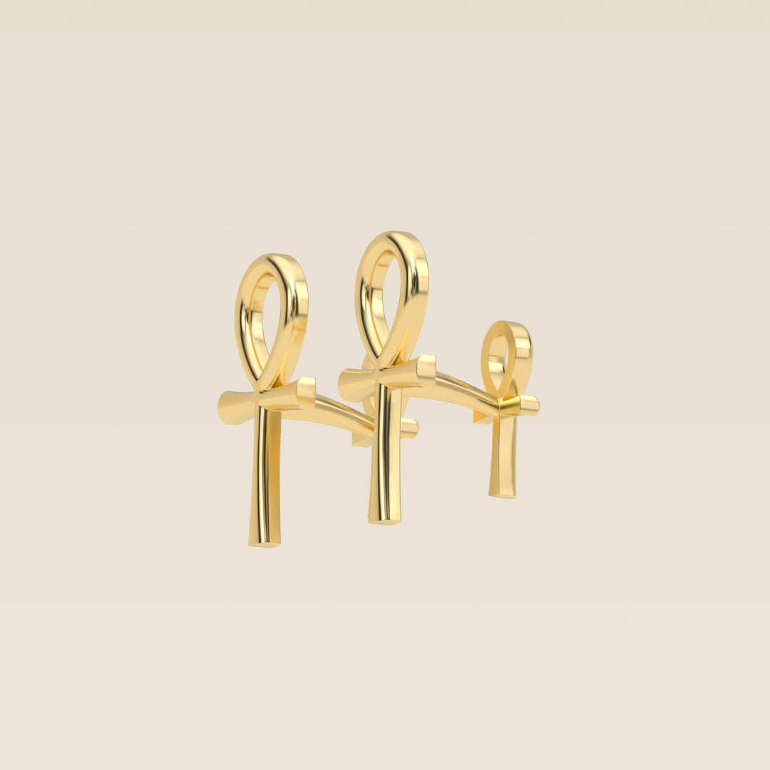 Ankh — Cufflinks — 18k Yellow Gold