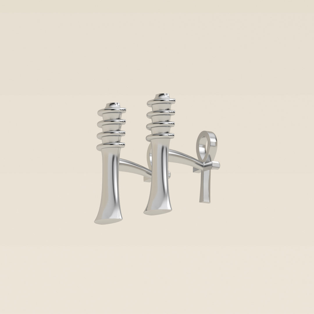 Djed — Cufflinks — Platinum