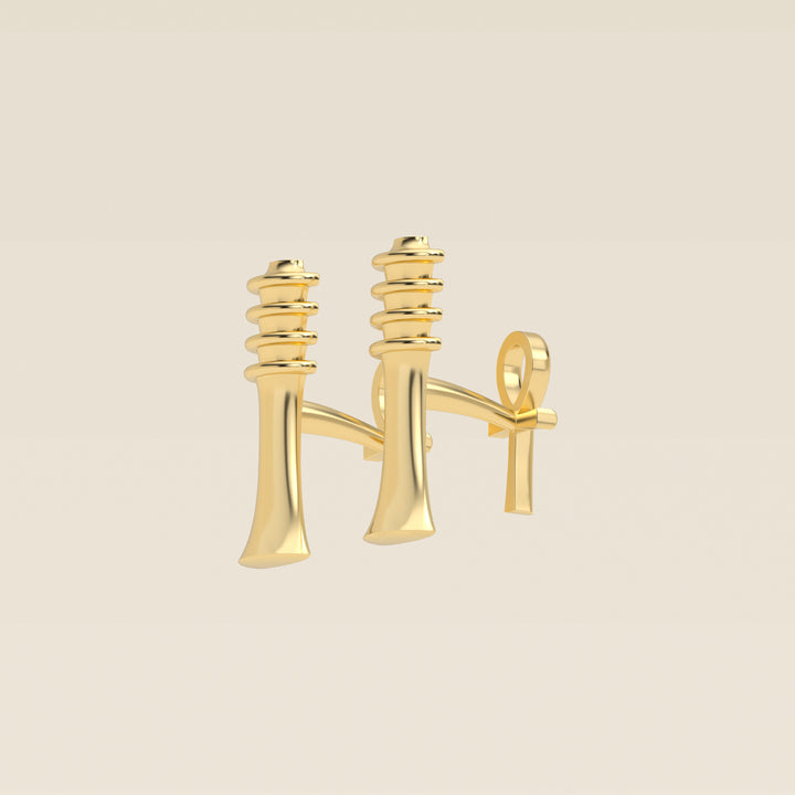 Djed — Cufflinks — 18k Yellow Gold