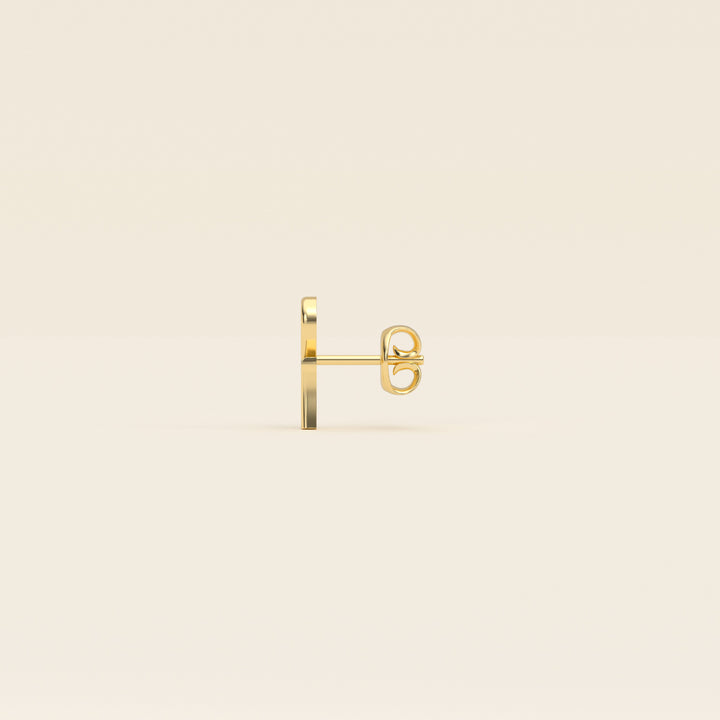 Ankh — Stud Earrings — 18k Yellow Gold