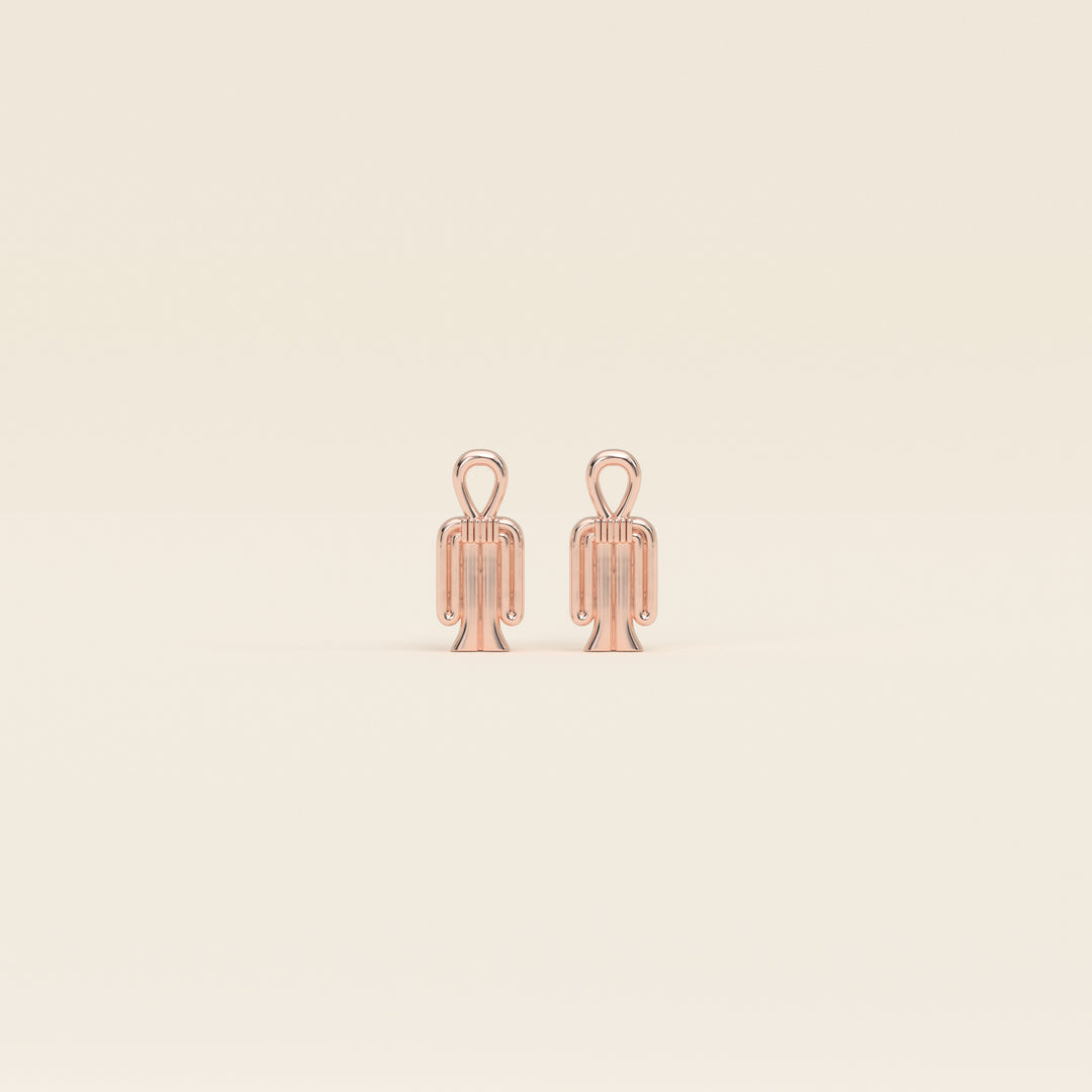 Tjet — Stud Earrings — 18k Rose Gold