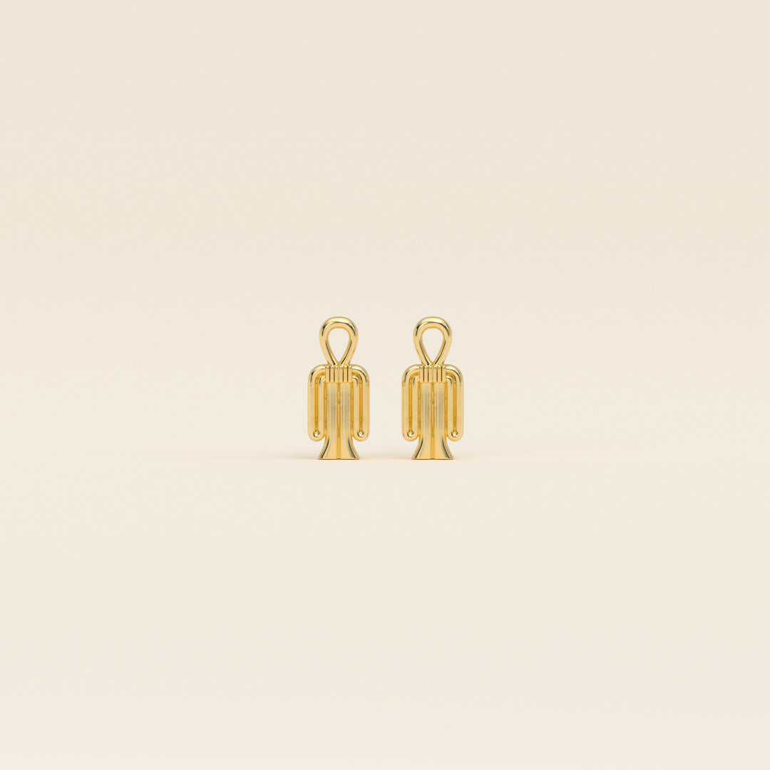 Tjet — Stud Earrings — 18k Yellow Gold