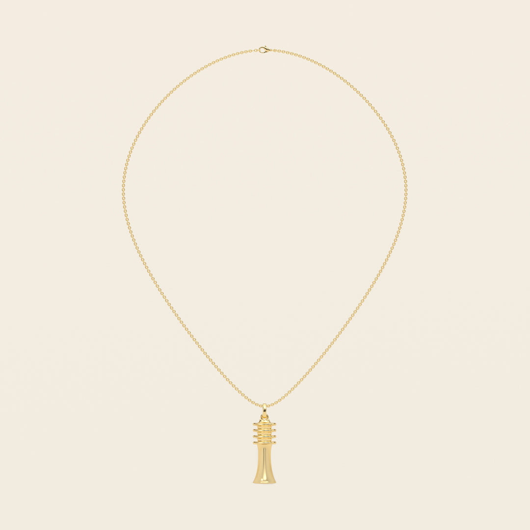 Djed — Pendant — Medium — 18k Yellow Gold