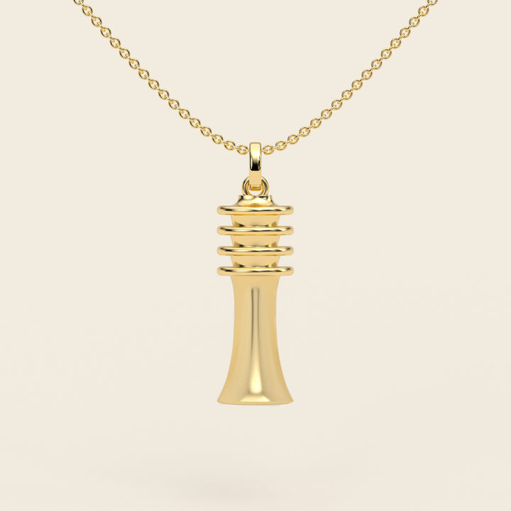 Djed — Pendant — Medium — 18k Yellow Gold
