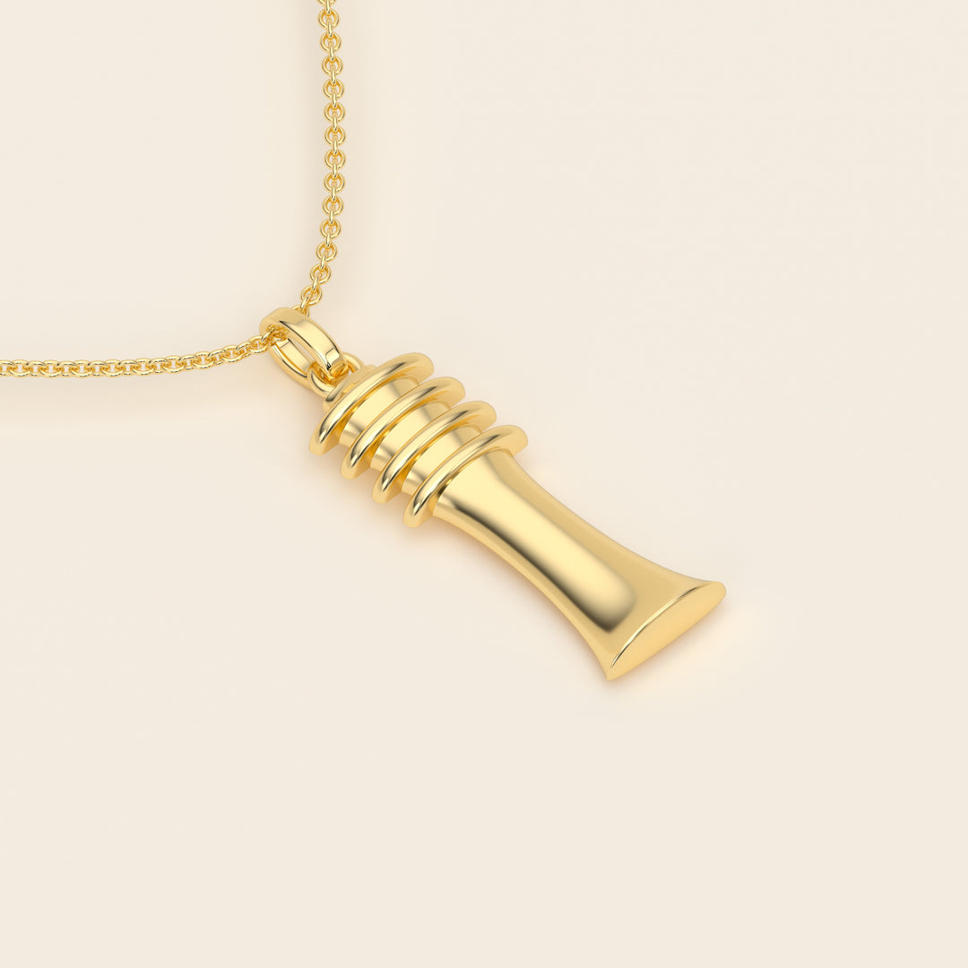 Djed — Pendant — Medium — 18k Yellow Gold
