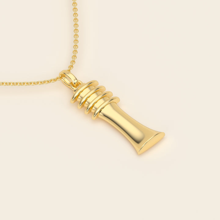 Djed — Pendant — Medium — 18k Yellow Gold