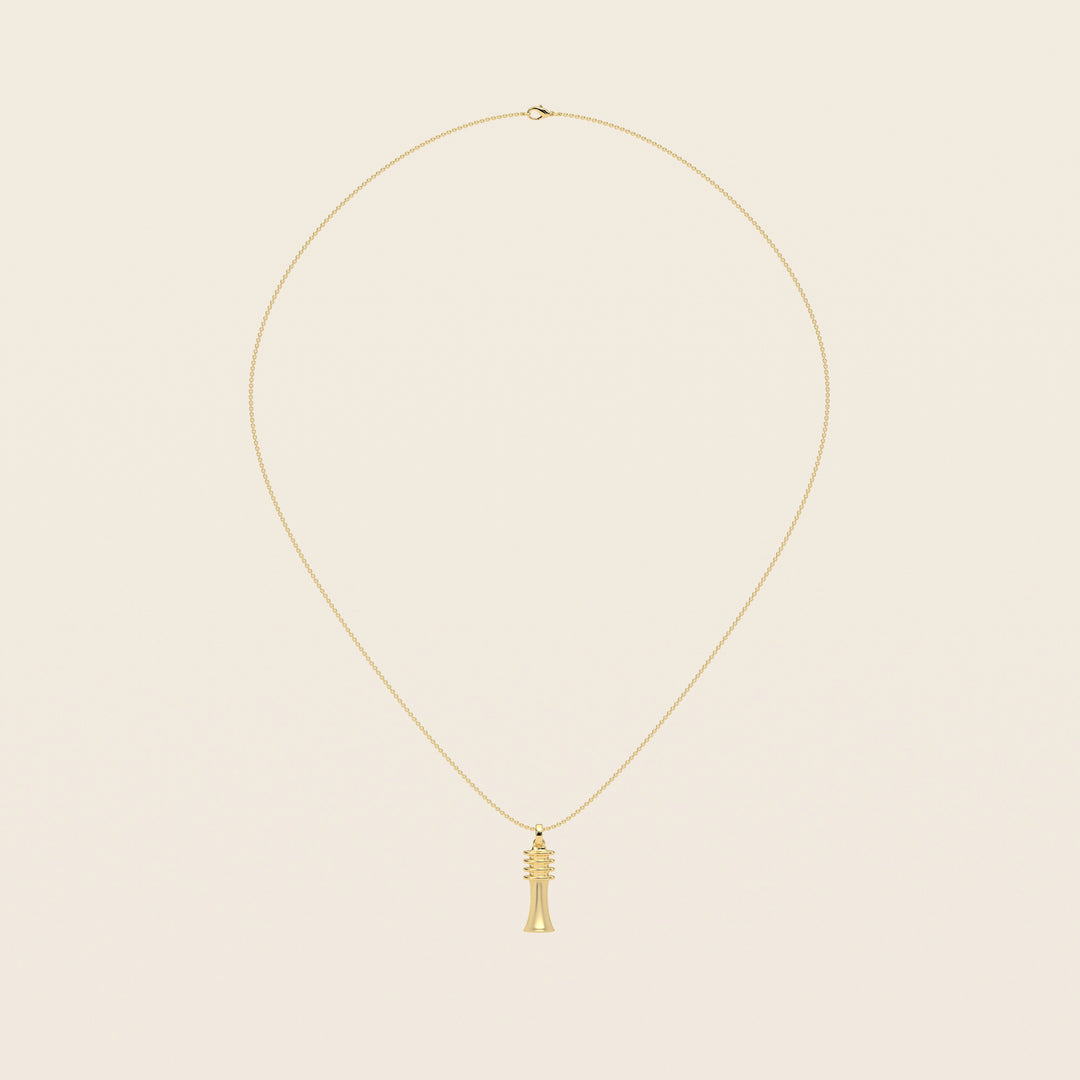 Djed — Pendant — Small — 18k Yellow Gold