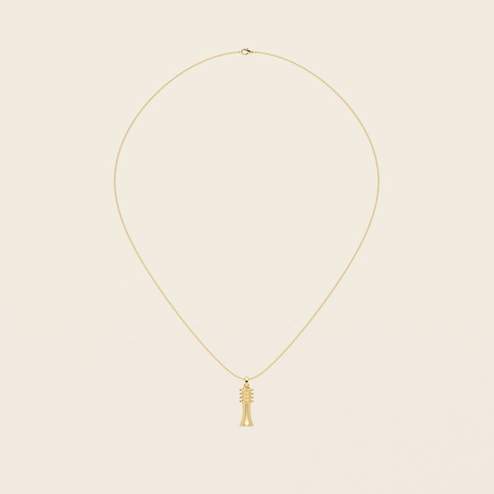 Djed — Pendant — Small — 18k Yellow Gold
