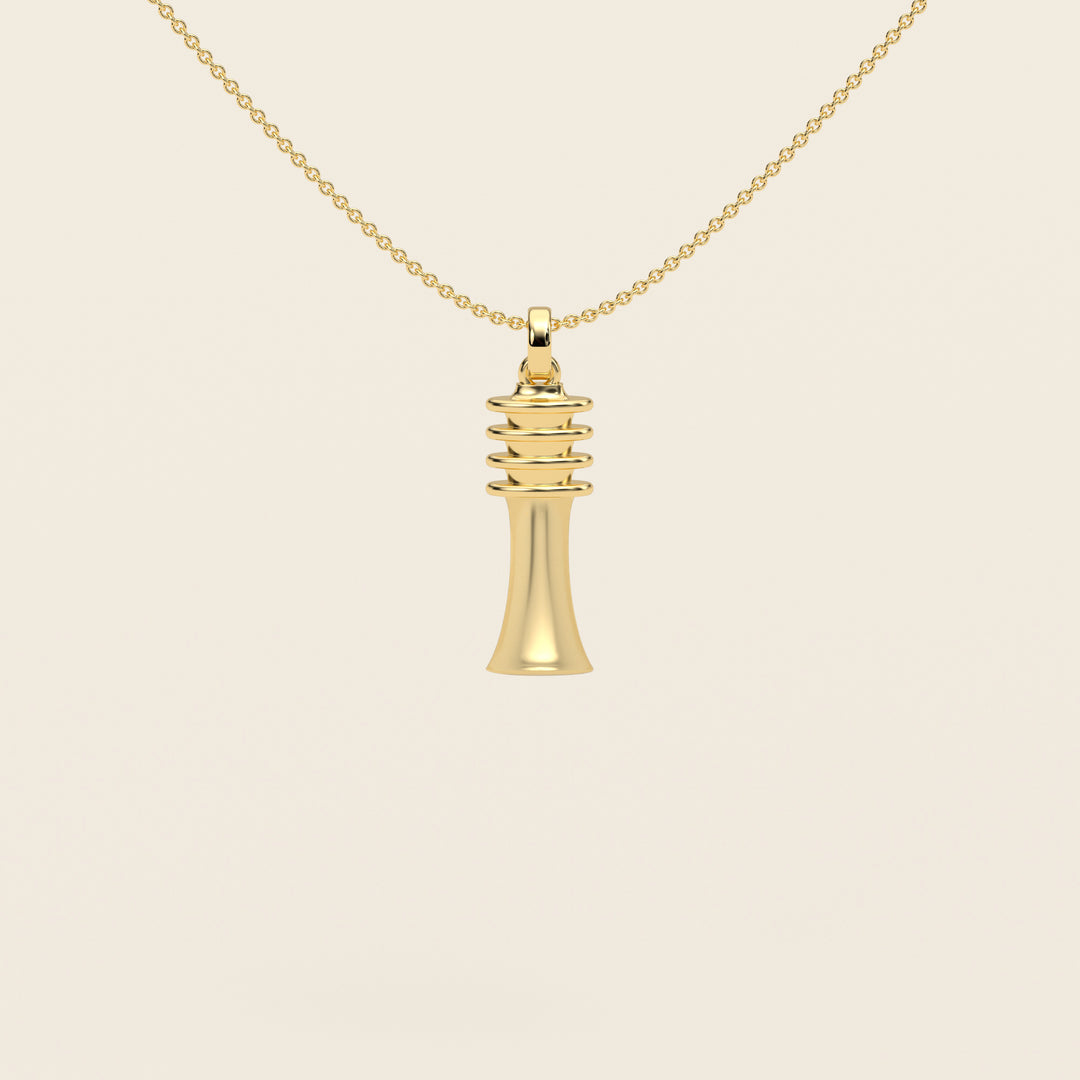 Djed — Pendant — Small — 18k Yellow Gold
