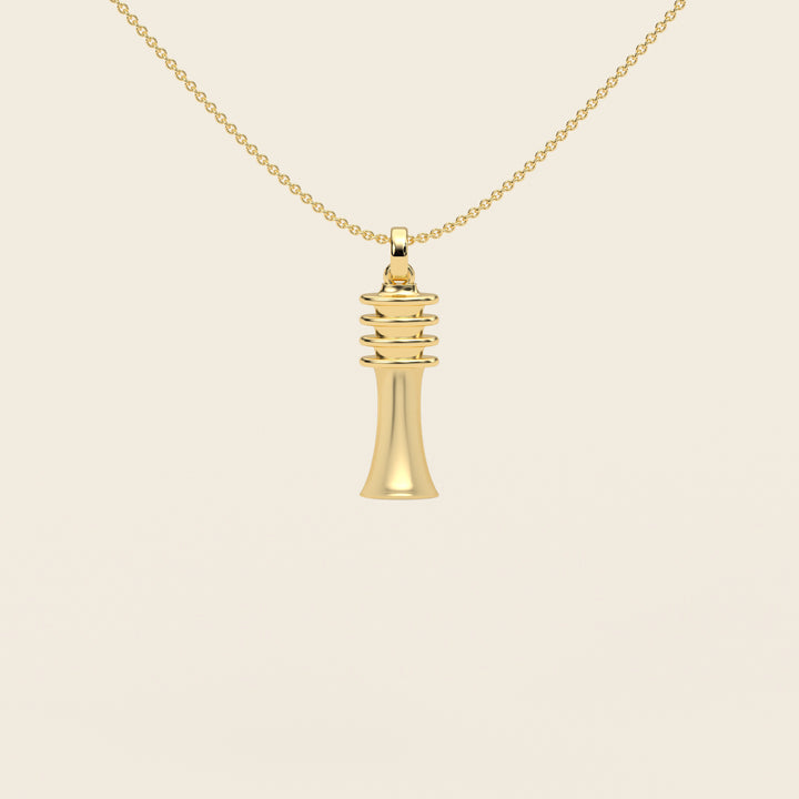 Djed — Pendant — Small — 18k Yellow Gold