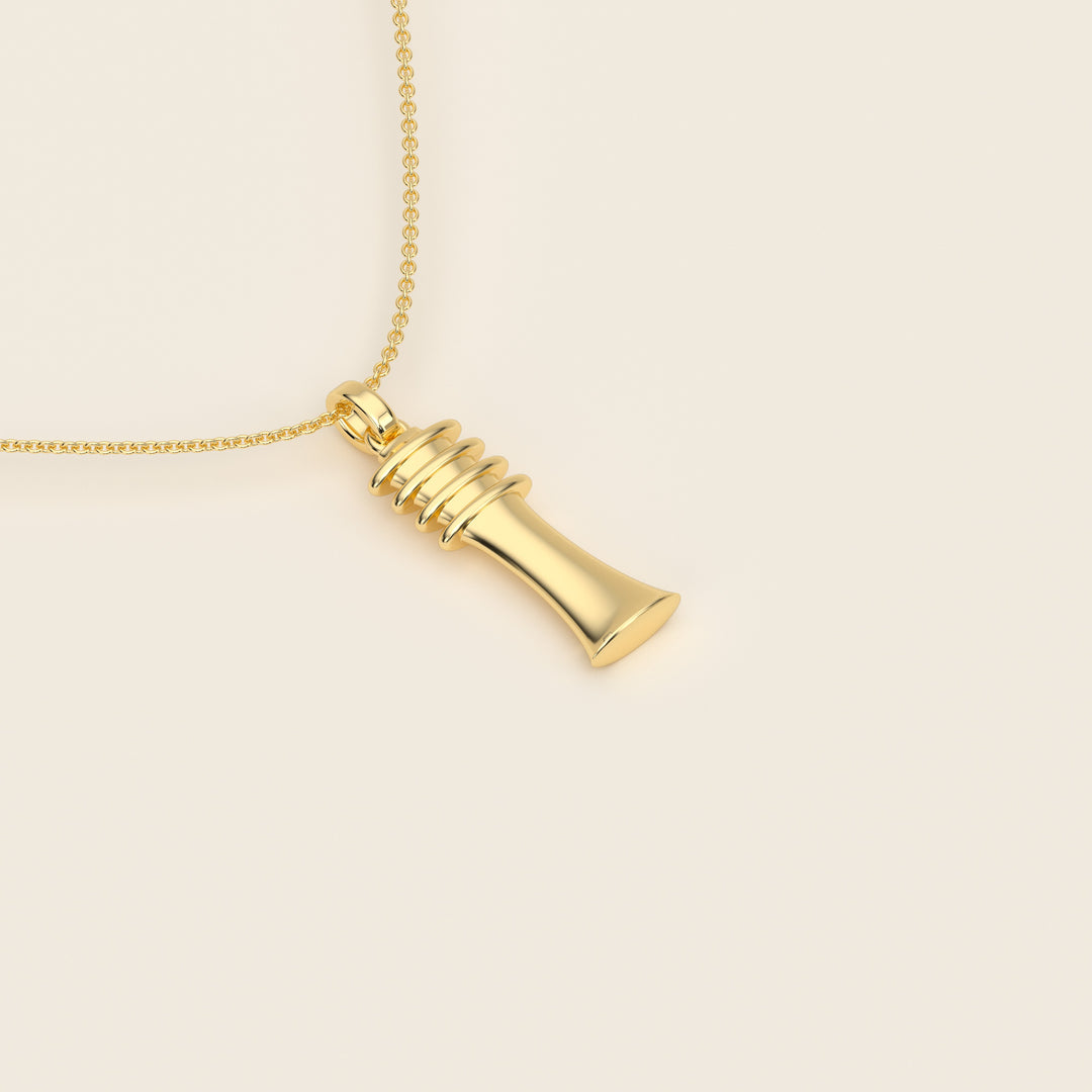 Djed — Pendant — Small — 18k Yellow Gold