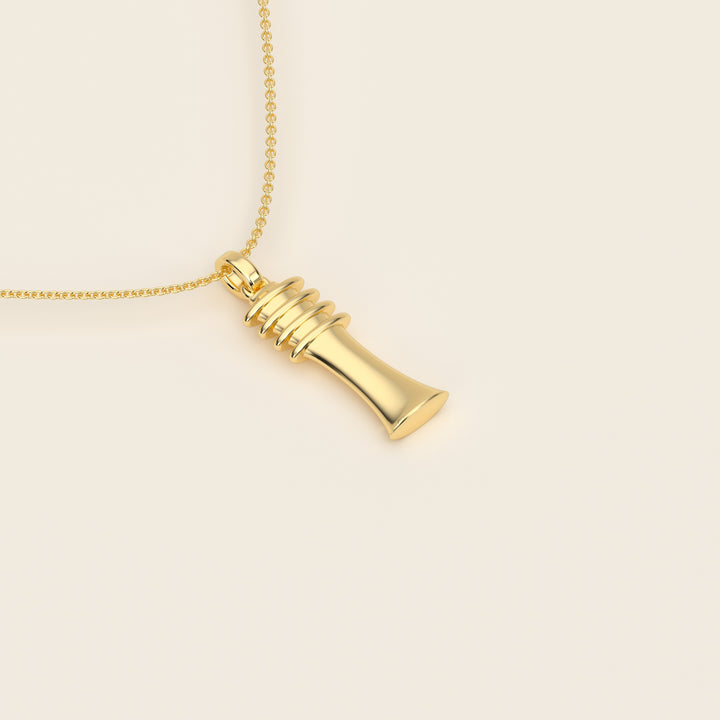 Djed — Pendant — Small — 18k Yellow Gold