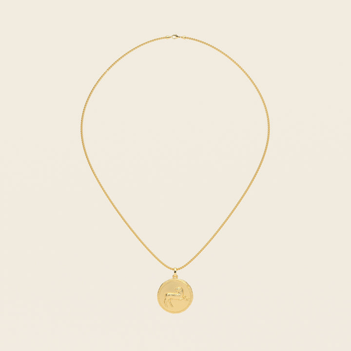Dendera Zodiac — Aries — Pendant — Stater — 18k Yellow Gold