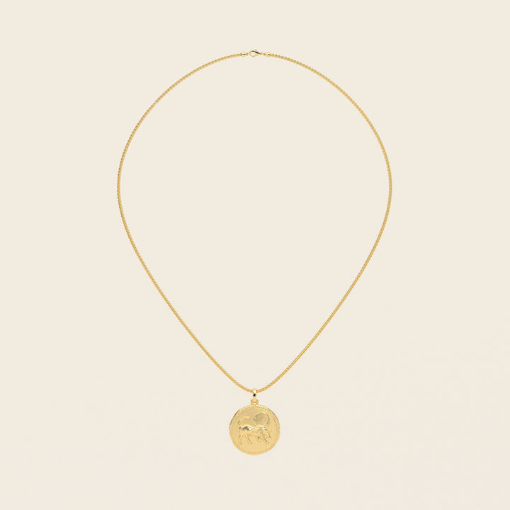 Dendera Zodiac — Taurus — Pendant — Stater — 18k Yellow Gold