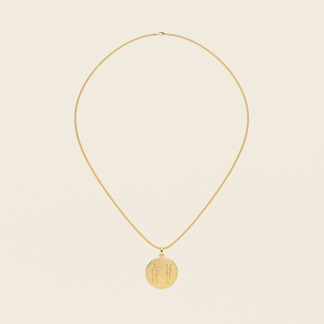 Dendera Zodiac — Gemini — Pendant — Stater — 18k Yellow Gold