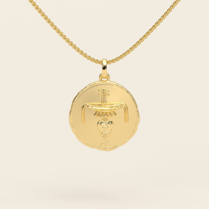Dendera Zodiac — Leo — Pendant — Stater — 18k Yellow Gold