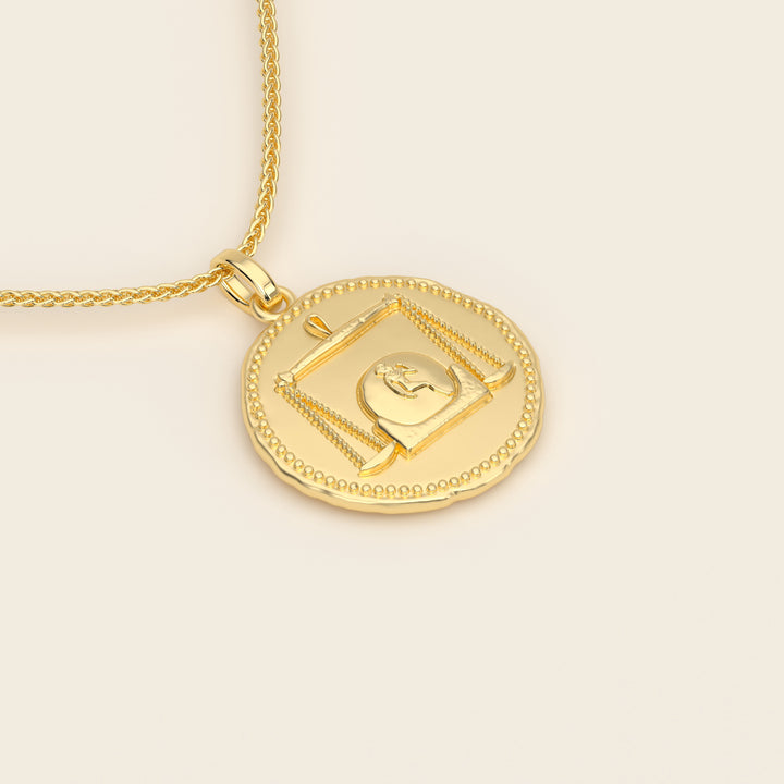 Dendera Zodiac — Libra — Pendant — Stater — 18k Yellow Gold