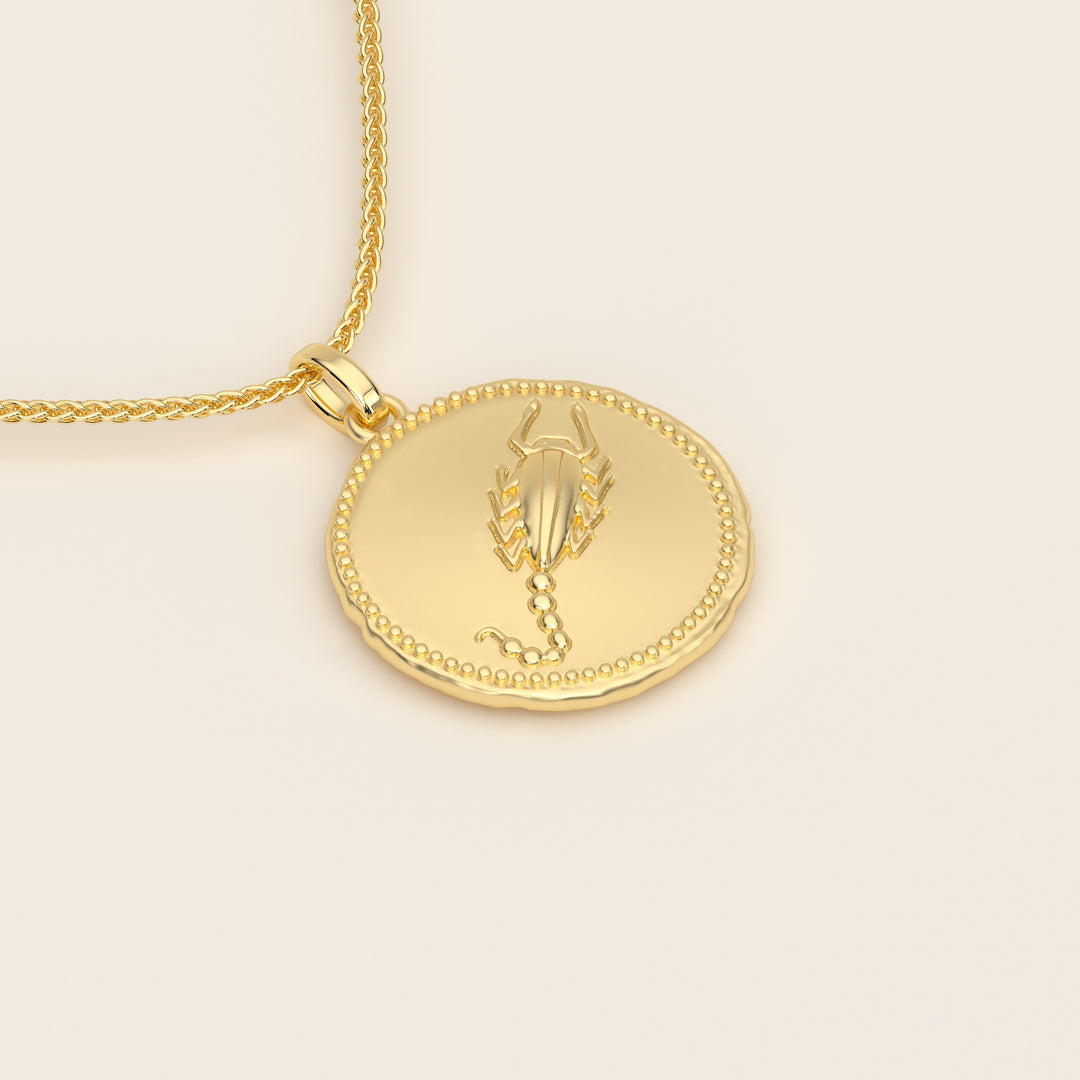 Dendera Zodiac — Scorpio — Pendant — Stater — 18k Yellow Gold