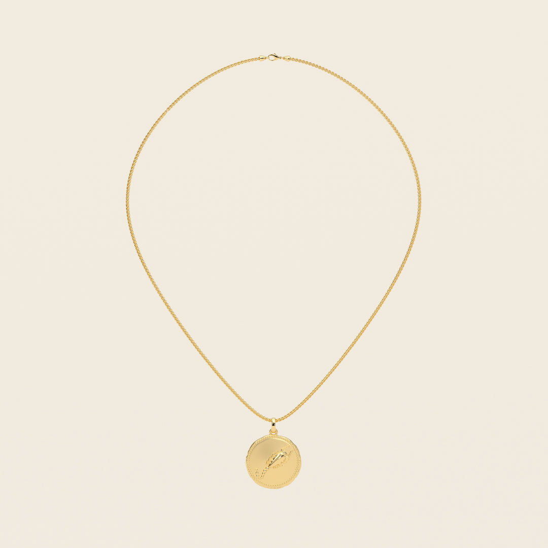 Dendera Zodiac — Scorpio — Pendant — Stater — 18k Yellow Gold