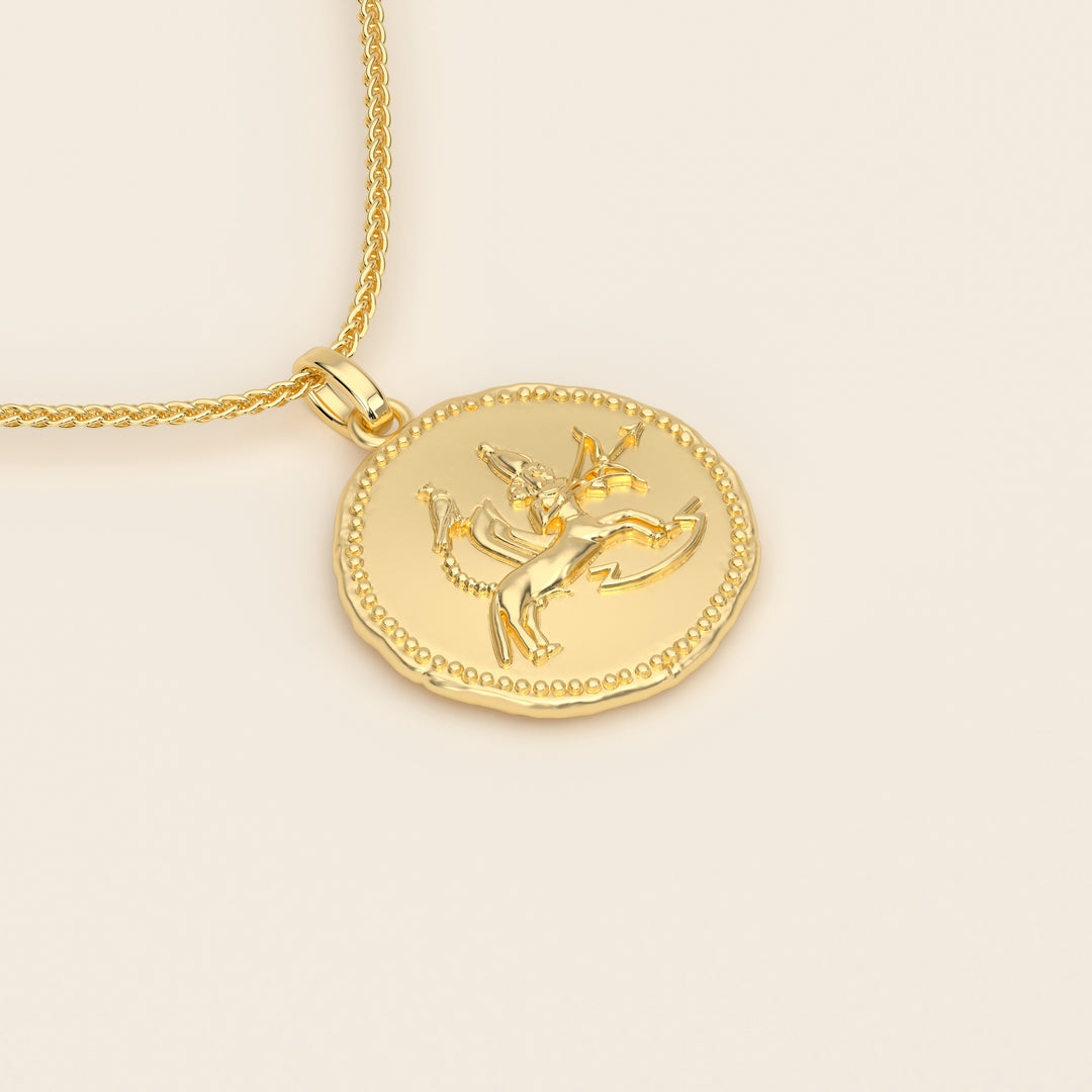 Dendera Zodiac — Sagittarius — Pendant — Stater — 18k Yellow Gold