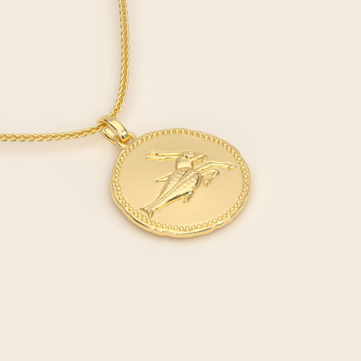 Dendera Zodiac — Capricorn — Pendant — Stater — 18k Yellow Gold