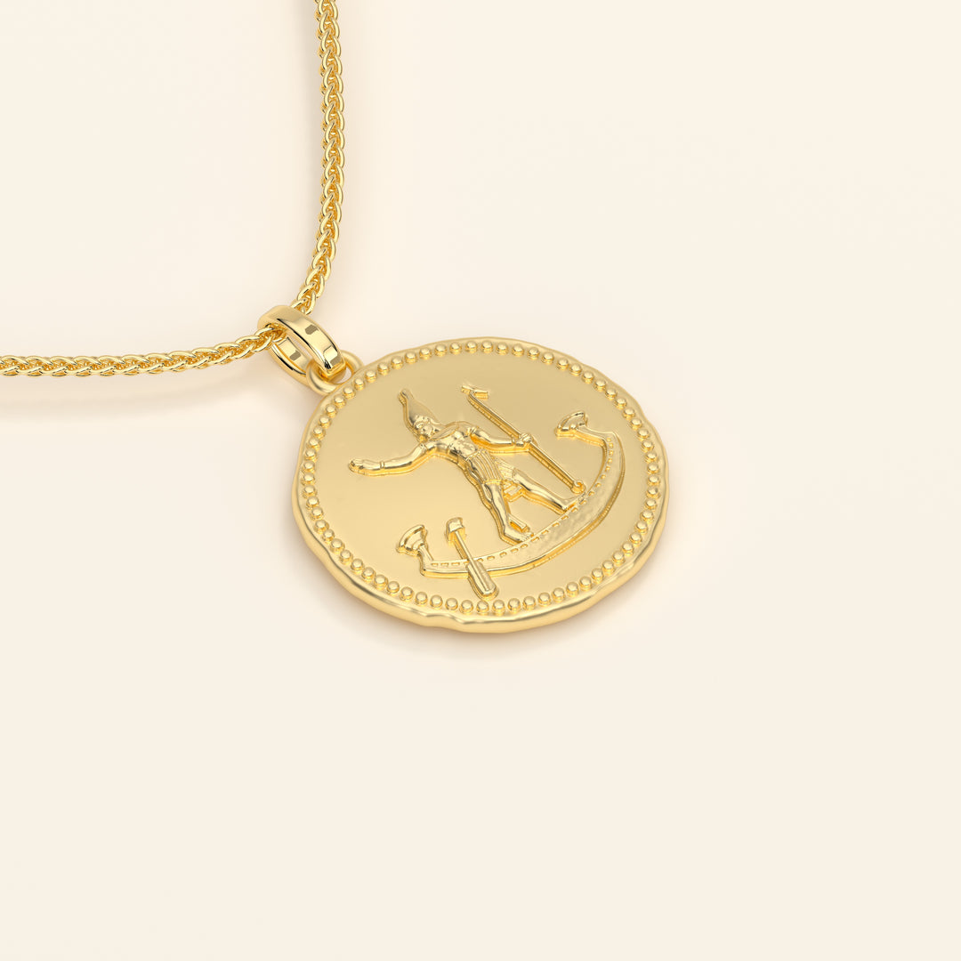Dendera Zodiac — Orion — Pendant — Stater — 18k Yellow Gold