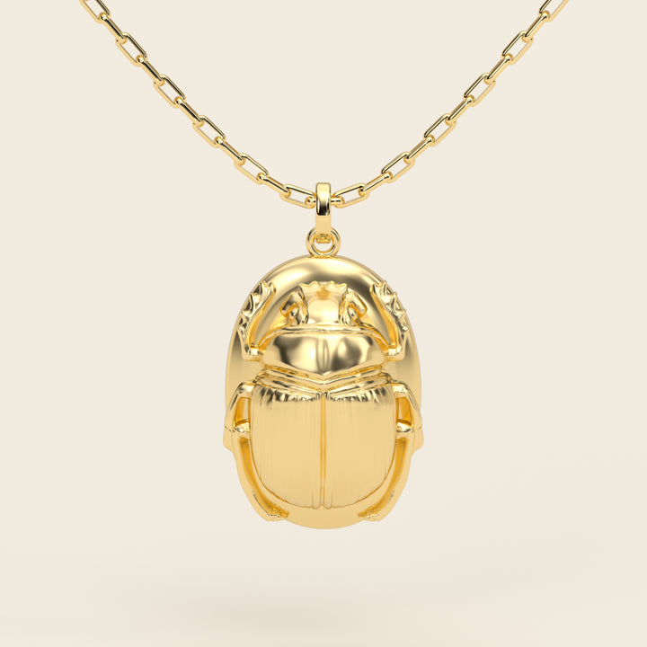 Scarab — Pendant — Large — 18k Yellow Gold