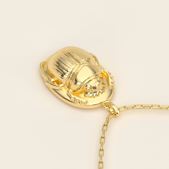 Scarab — Pendant — Large — 18k Yellow Gold