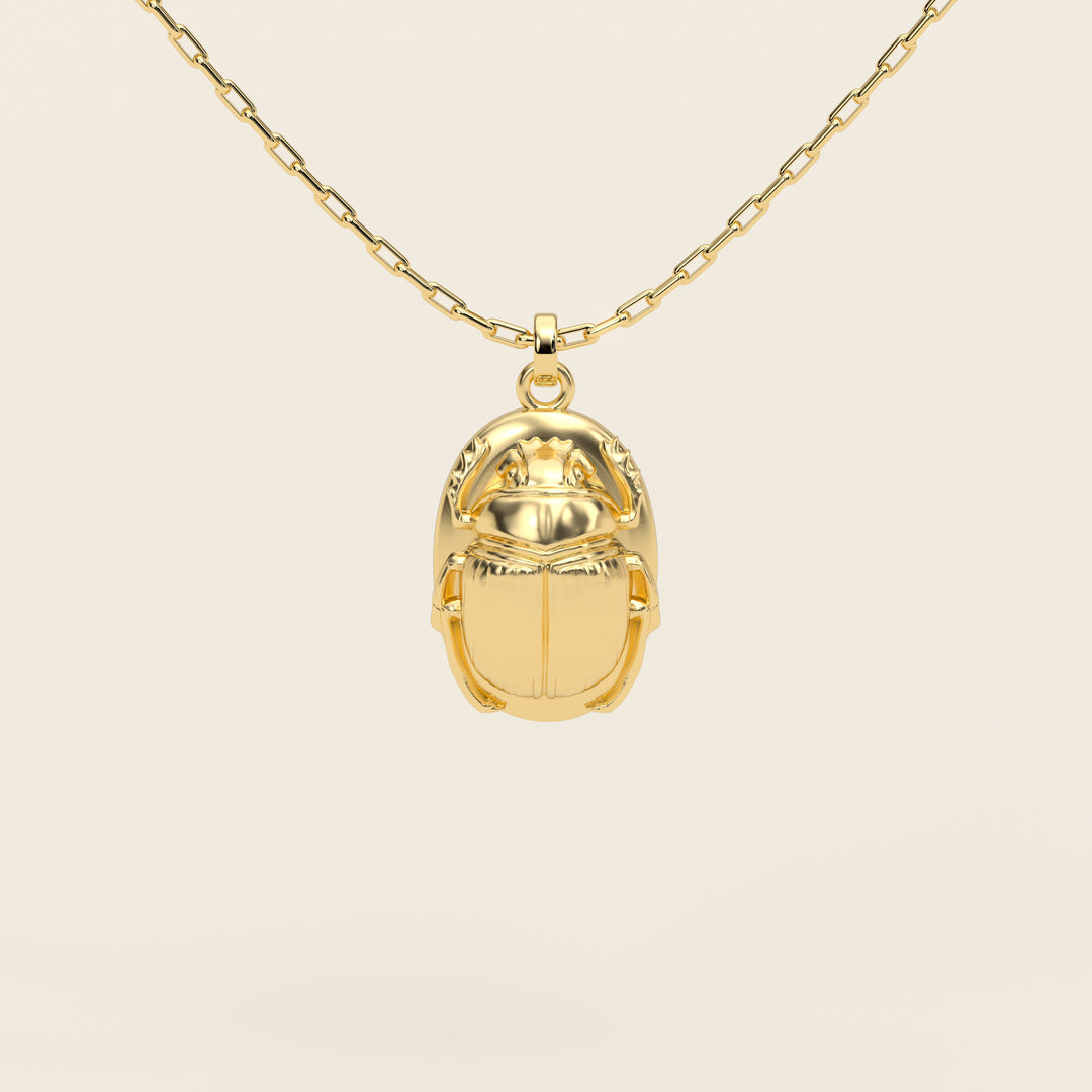 Scarab — Pendant — Small — 18k Yellow Gold