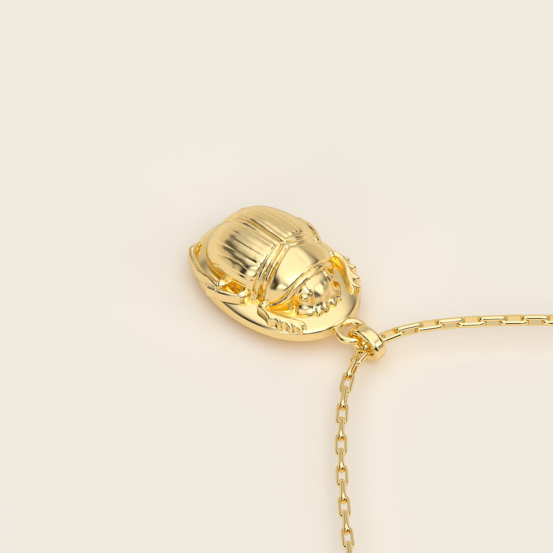Scarab — Pendant — Small — 18k Yellow Gold