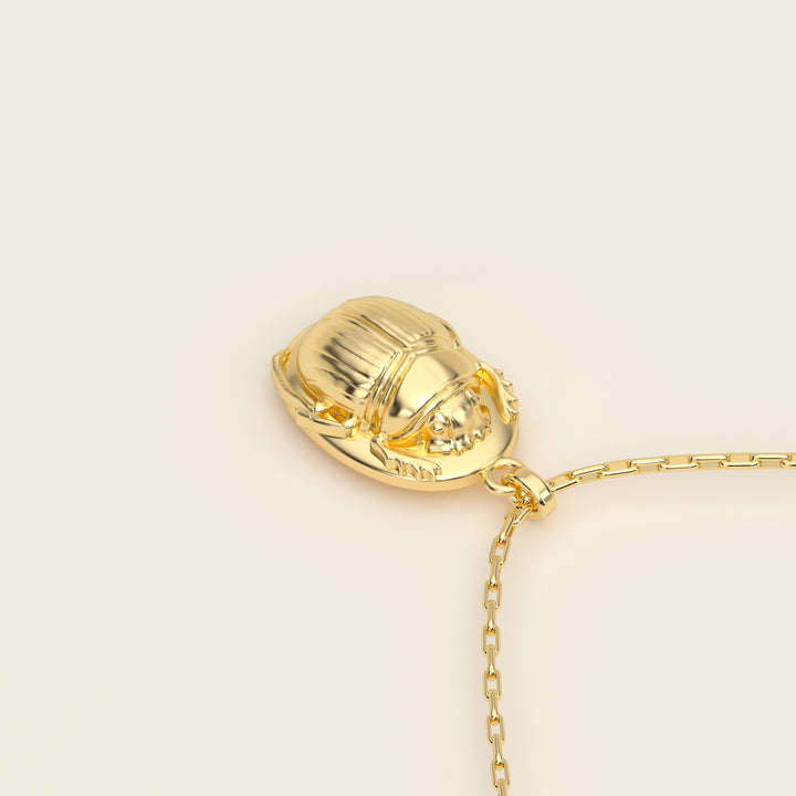 Scarab — Pendant — Small — 18k Yellow Gold