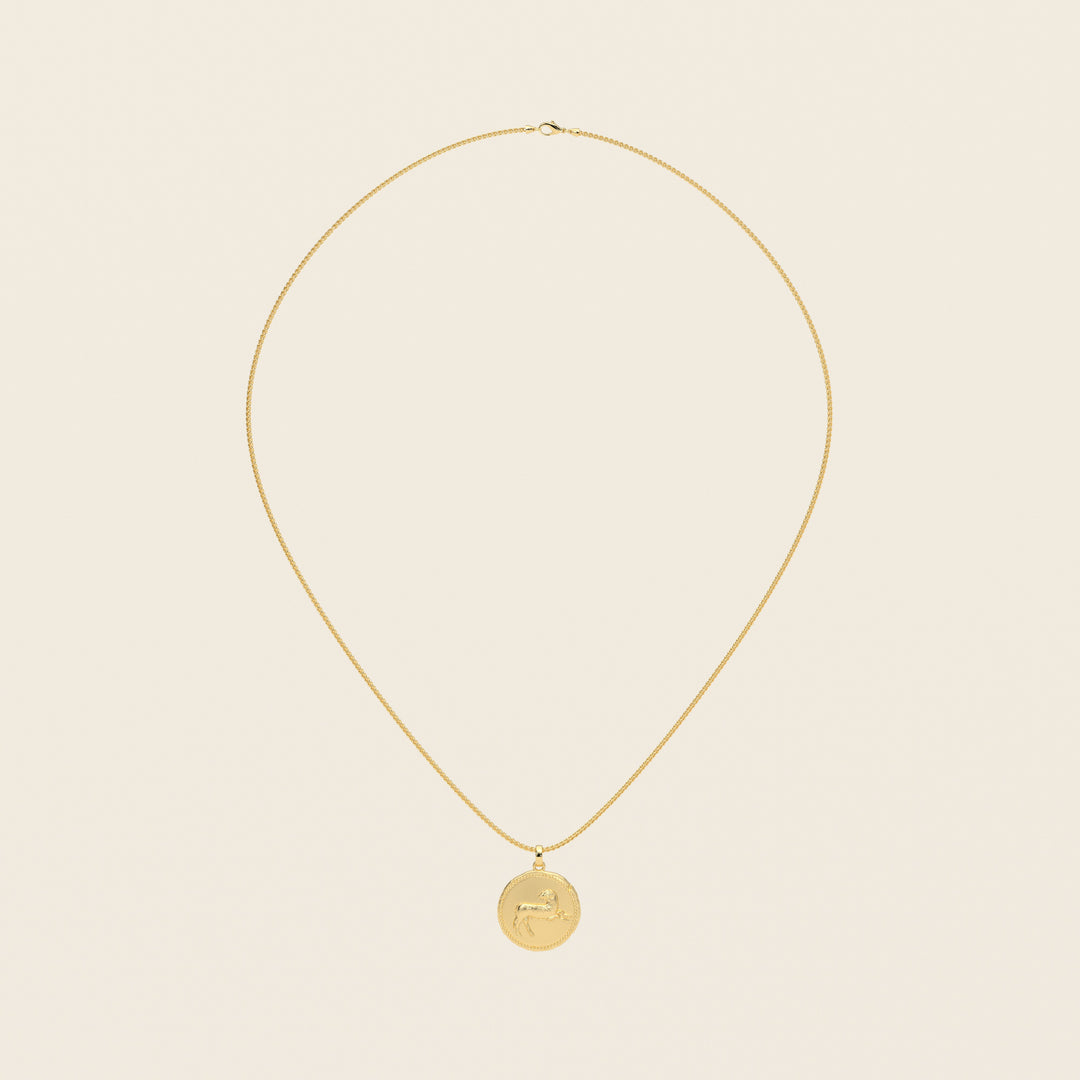 Dendera Zodiac — Aries — Pendant — Demi Stater — 18k Yellow Gold