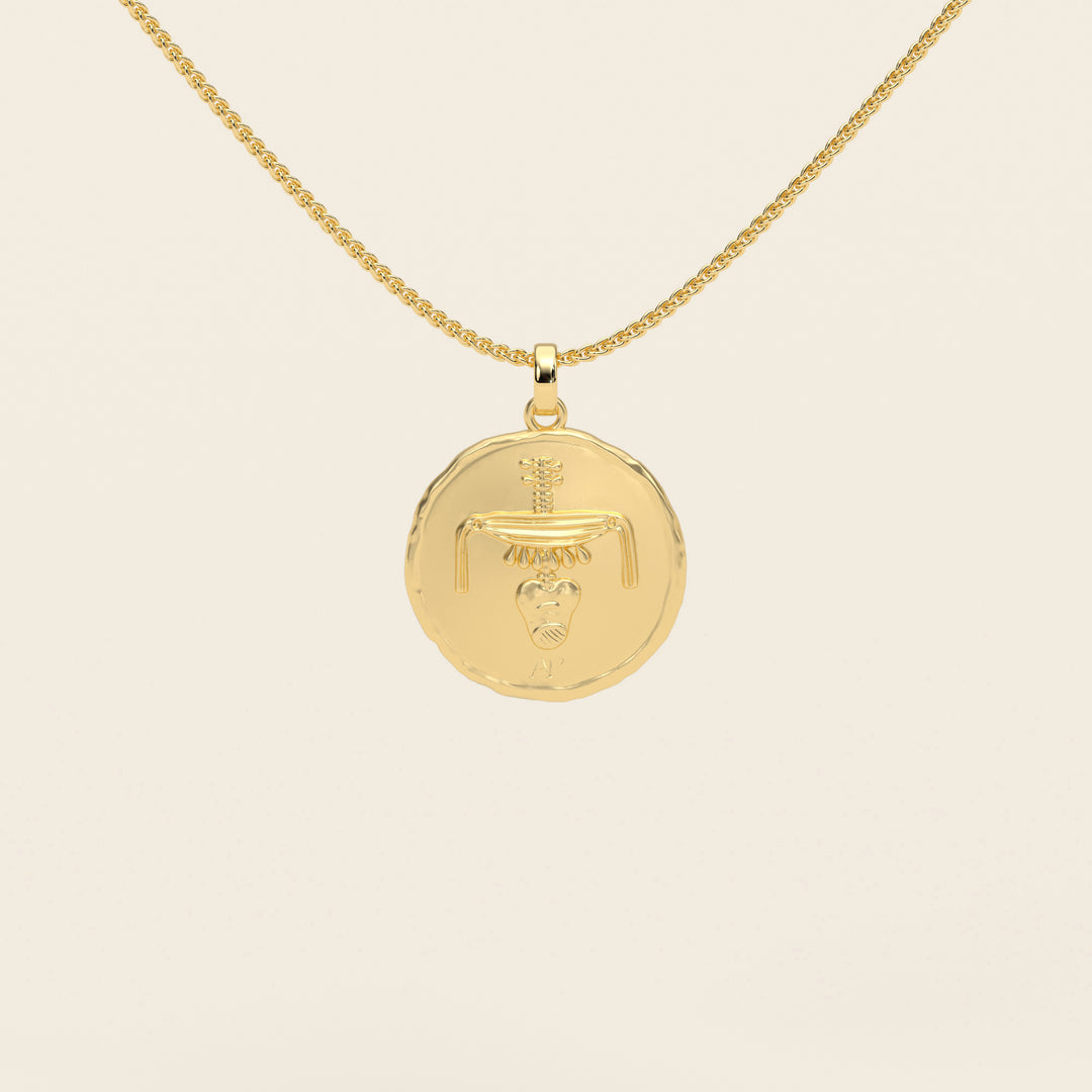 Dendera Zodiac — Aries — Pendant — Demi Stater — 18k Yellow Gold