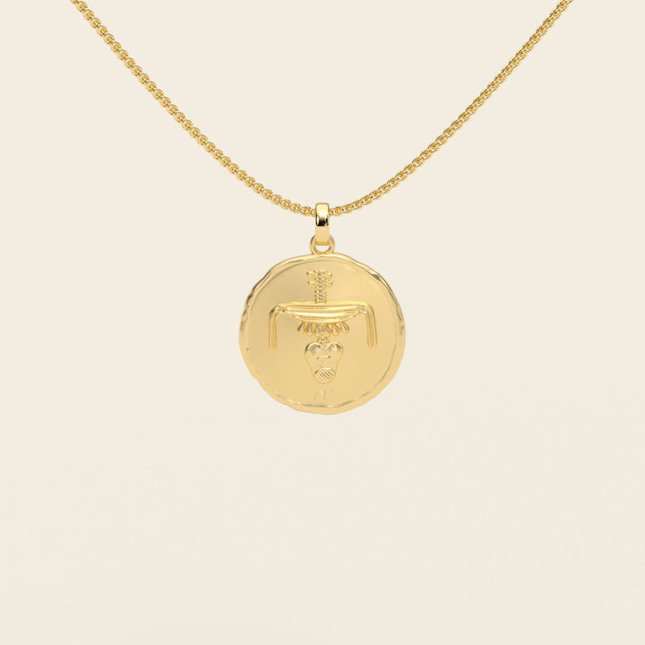 Dendera Zodiac — Aries — Pendant — Demi Stater — 18k Yellow Gold