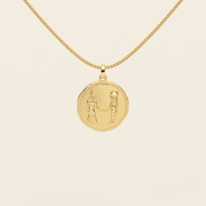 Dendera Zodiac — Gemini — Pendant — Demi Stater — 18k Yellow Gold