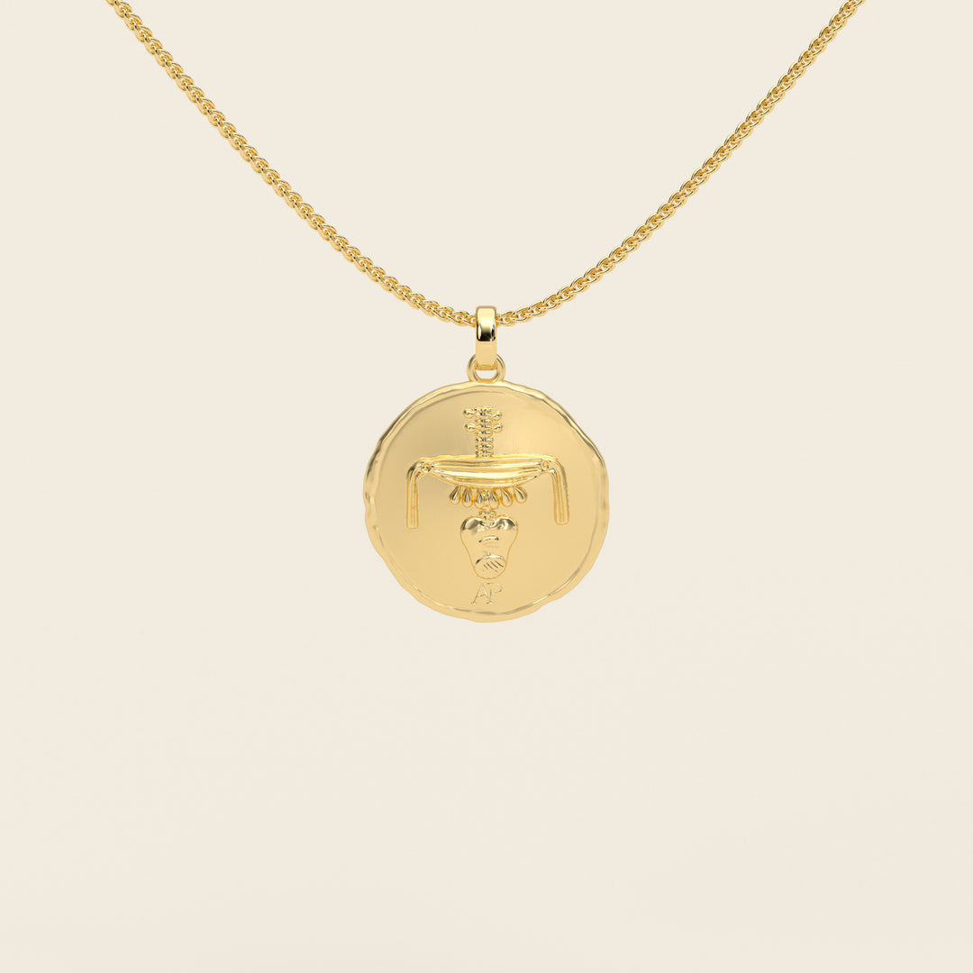 Dendera Zodiac — Gemini — Pendant — Demi Stater — 18k Yellow Gold