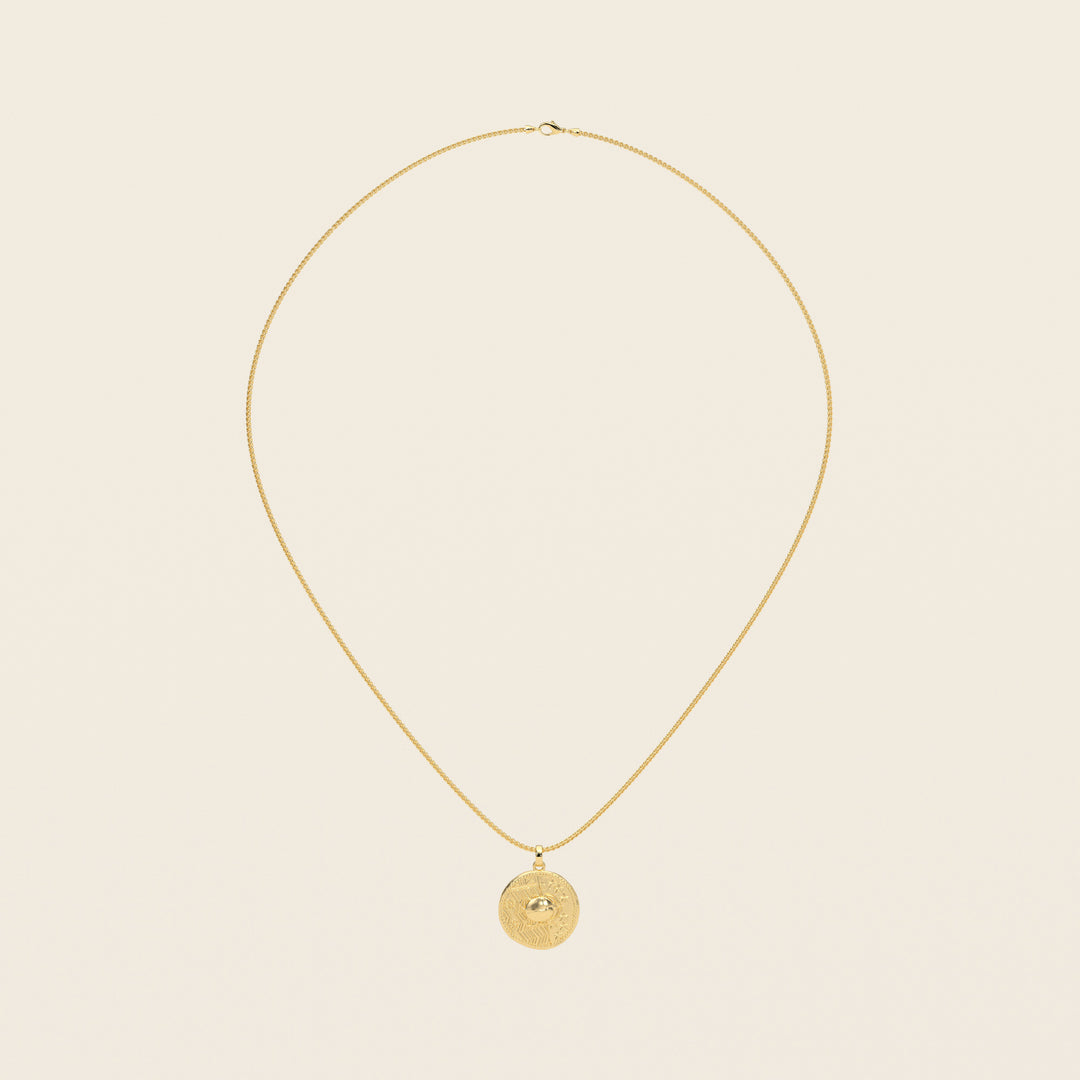 Dendera Zodiac — Cancer — Pendant — Demi Stater — 18k Yellow Gold