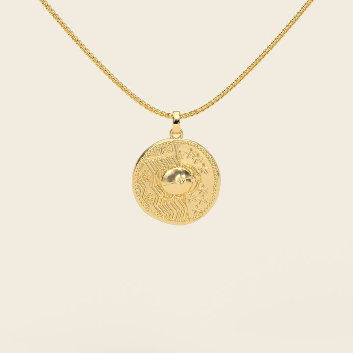 Dendera Zodiac — Cancer — Pendant — Demi Stater — 18k Yellow Gold