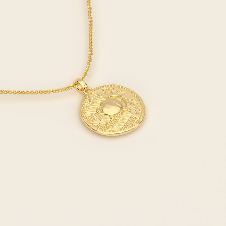 Dendera Zodiac — Cancer — Pendant — Demi Stater — 18k Yellow Gold