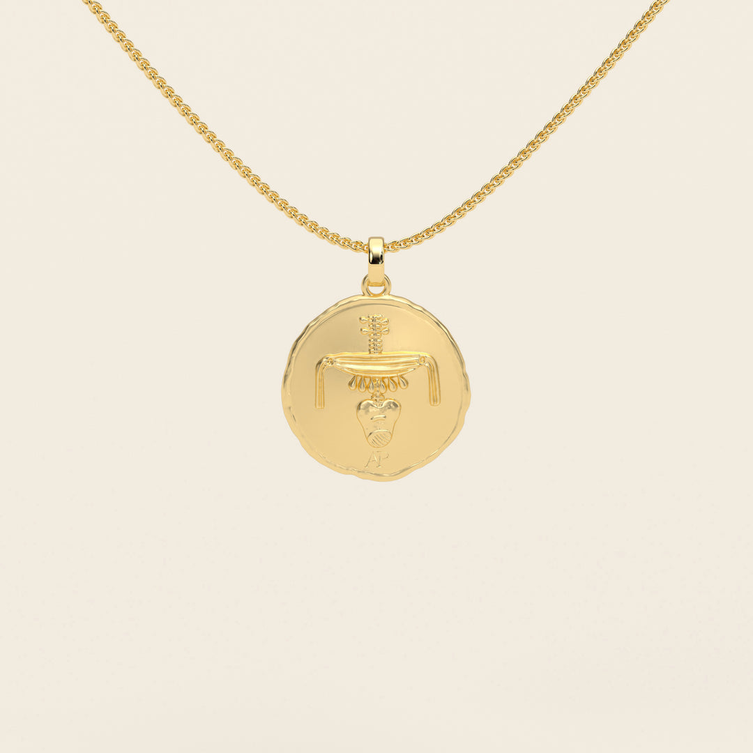 Dendera Zodiac — Leo — Pendant — Demi Stater — 18k Yellow Gold