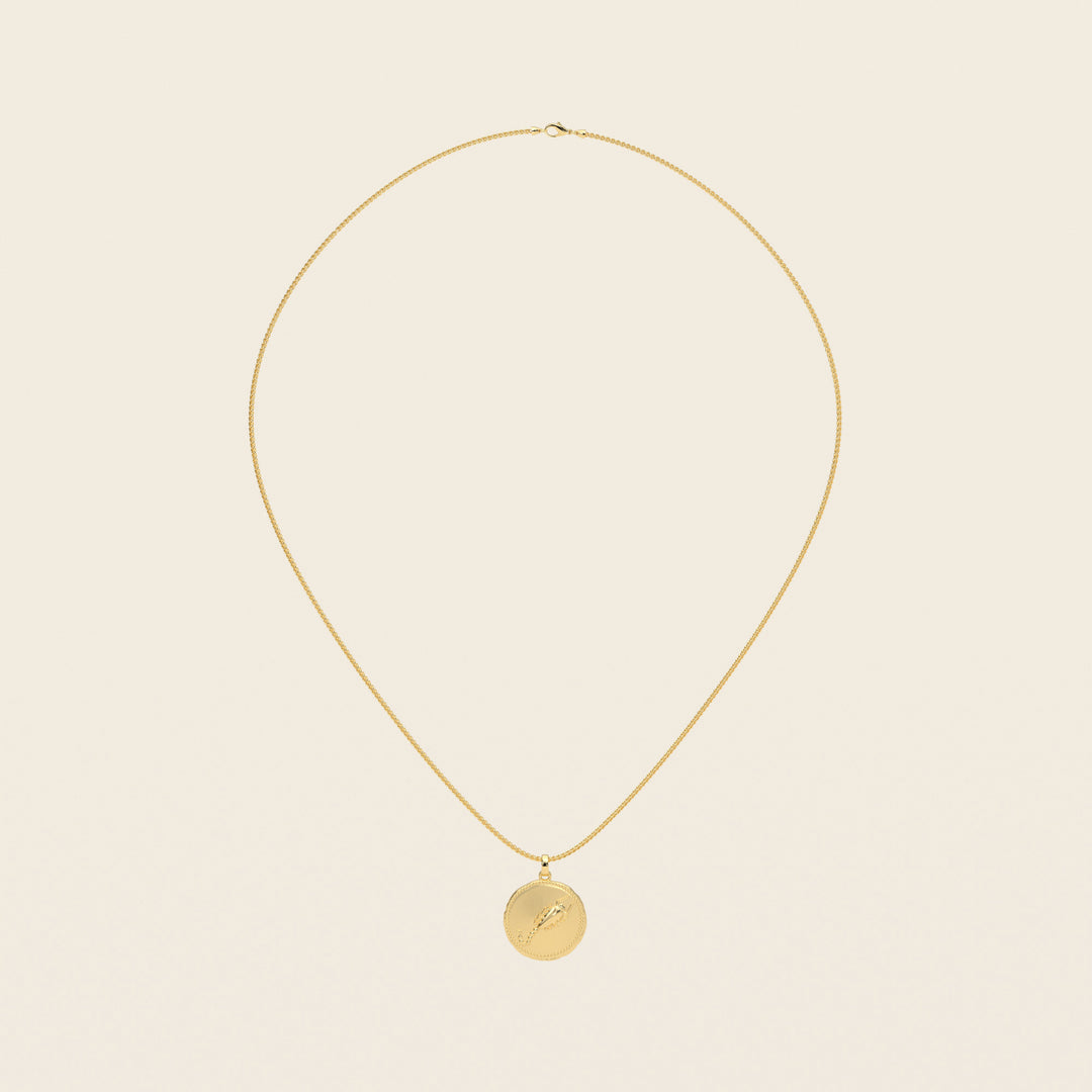 Dendera Zodiac — Scorpio — Pendant — Demi Stater — 18k Yellow Gold