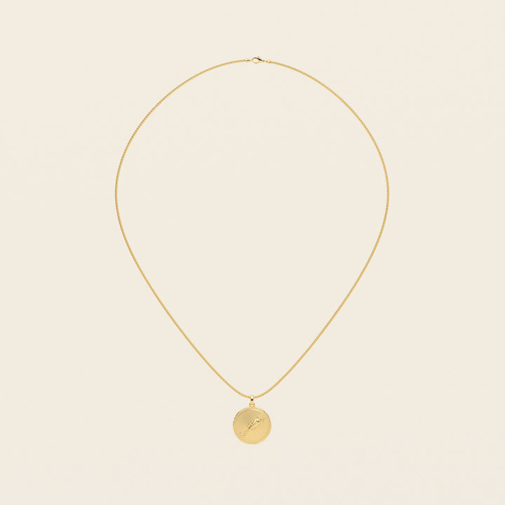 Dendera Zodiac — Scorpio — Pendant — Demi Stater — 18k Yellow Gold