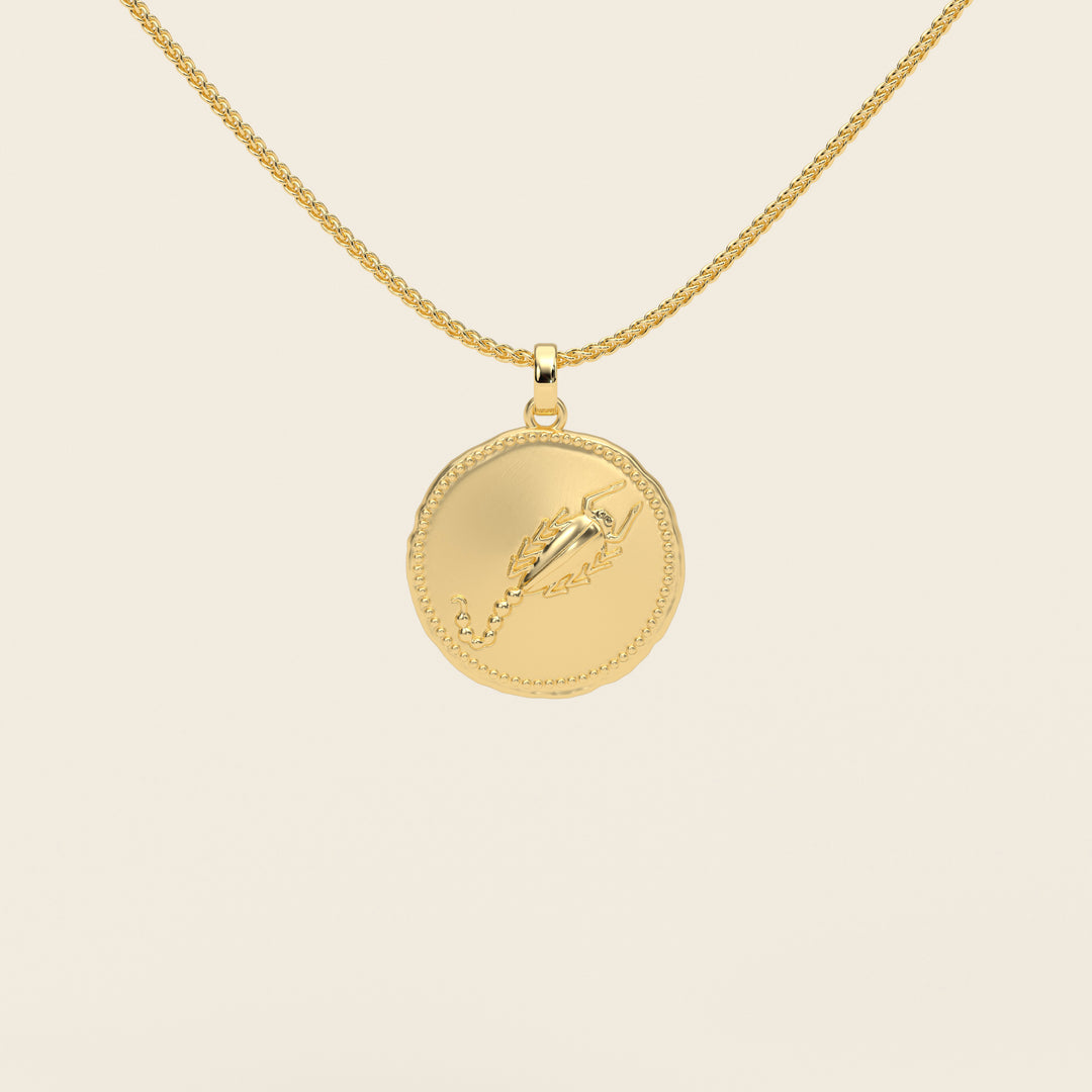 Dendera Zodiac — Scorpio — Pendant — Demi Stater — 18k Yellow Gold
