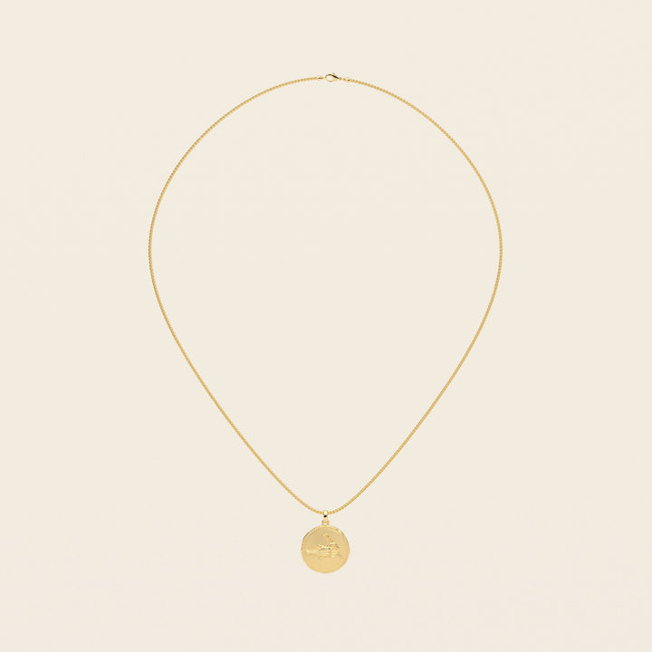 Dendera Zodiac — Capricorn — Pendant — Demi Stater — 18k Yellow Gold