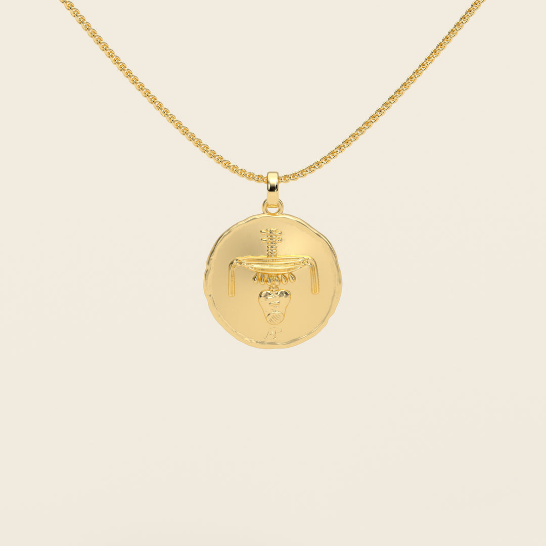 Dendera Zodiac — Orion — Pendant — Demi Stater — 18k Yellow Gold