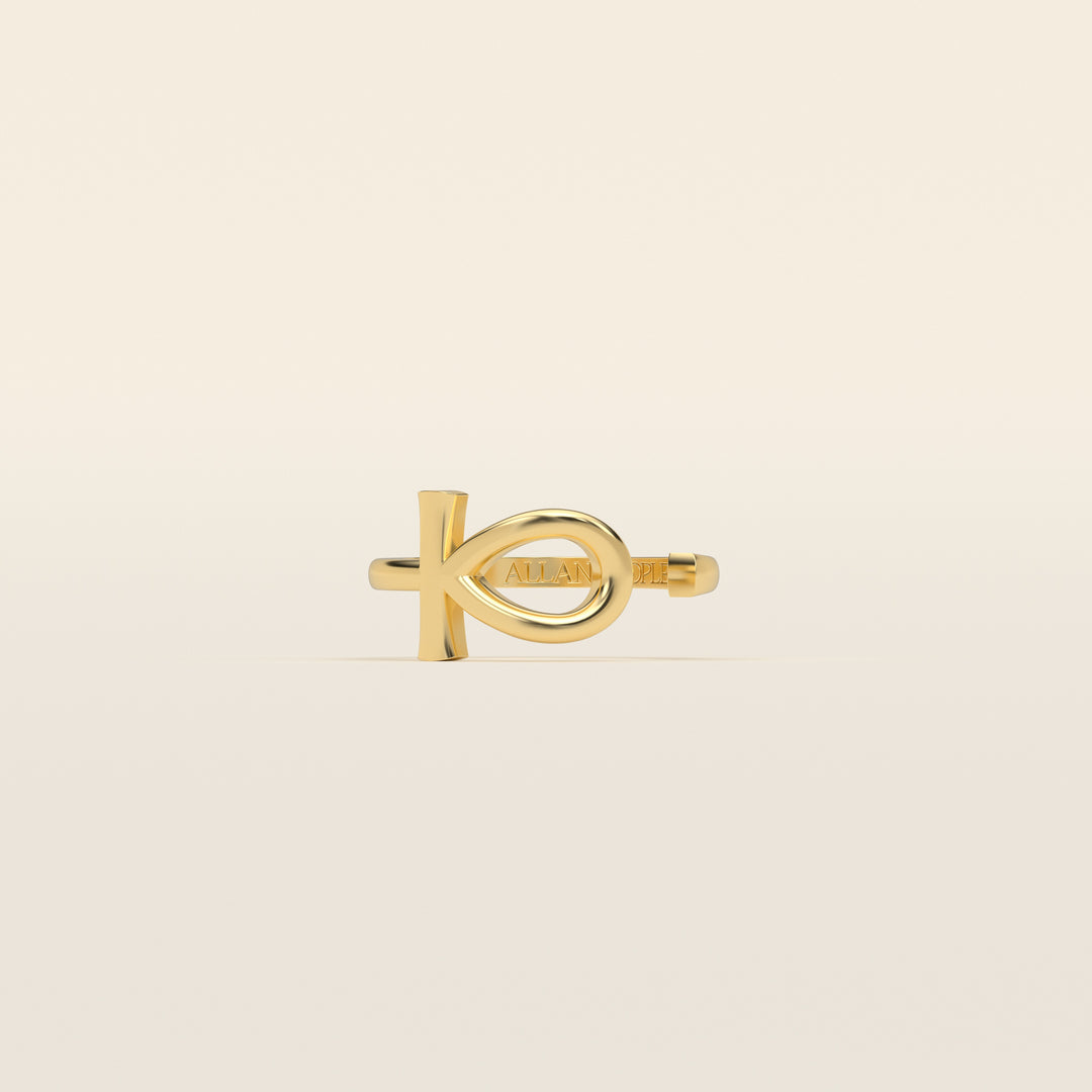 Ankh — Ring — 18k Yellow Gold