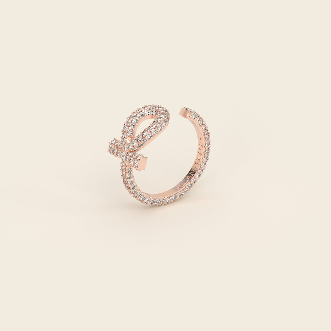 Ankh — Pavé Ring — 18k Rose Gold